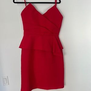 BCBG MAXAZRIA Gracie Strapless Peplum Gown TAILORED